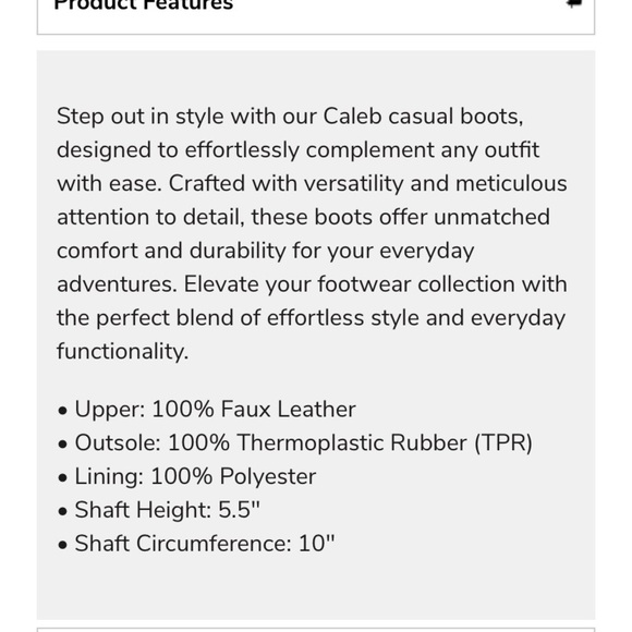 Men's Caleb Dress Boots new - Picture 5 of 8